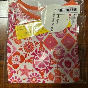 Little Sleepies Coastal Gems Pajama Set Short Sleeve and Shorts 4T Toddler PJ’s